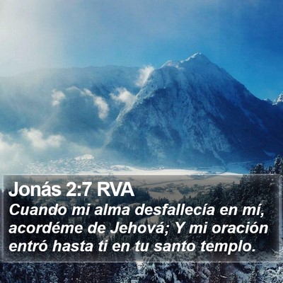 Jonás 2:7 RVA Bible Verse Image
