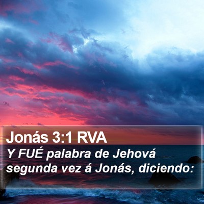 Jonás 3:1 RVA Bible Verse Image