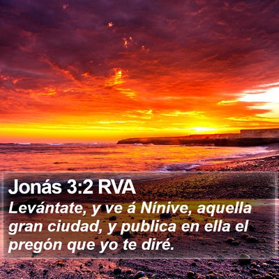 Jonás 3:2 RVA Bible Verse Image