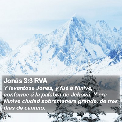 Jonás 3:3 RVA Bible Verse Image