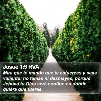 Josué 1:9 RVA Bible Verse Image