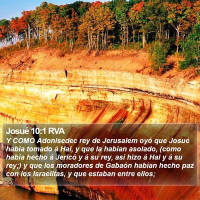 Josué 10:1 RVA Bible Verse Image