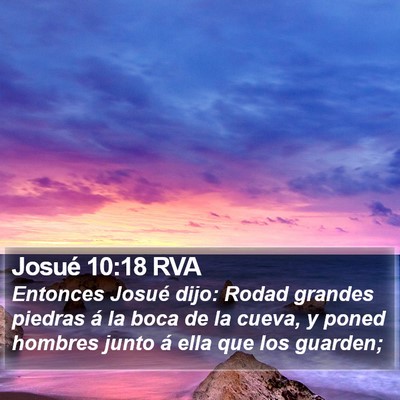 Josué 10:18 RVA Bible Verse Image