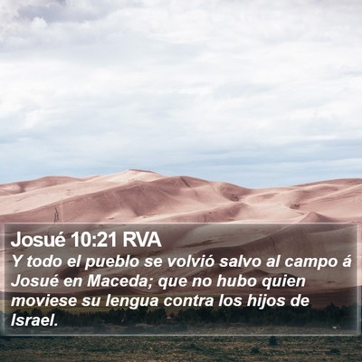 Josué 10:21 RVA Bible Verse Image