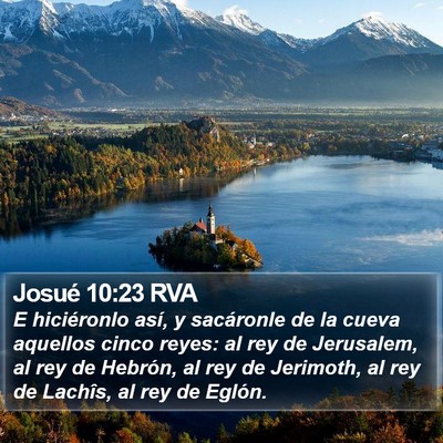 Josué 10:23 RVA Bible Verse Image