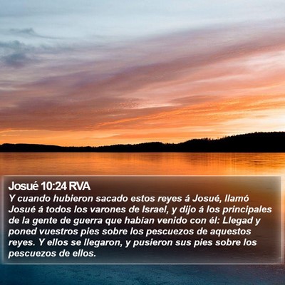 Josué 10:24 RVA Bible Verse Image