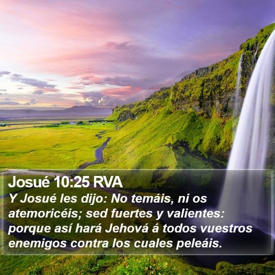 Josué 10:25 RVA Bible Verse Image