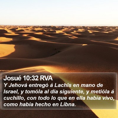 Josué 10:32 RVA Bible Verse Image