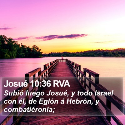 Josué 10:36 RVA Bible Verse Image