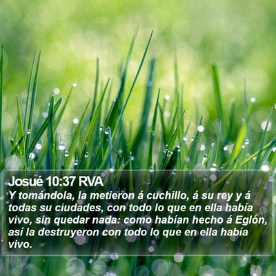 Josué 10:37 RVA Bible Verse Image