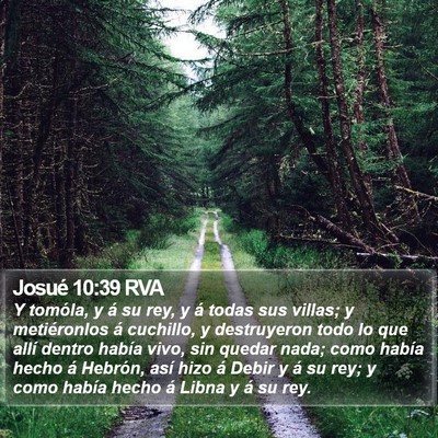 Josué 10:39 RVA Bible Verse Image