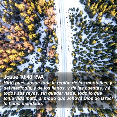 Josué 10:40 RVA Bible Verse Image