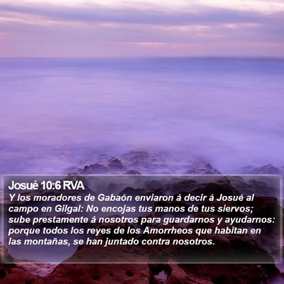Josué 10:6 RVA Bible Verse Image