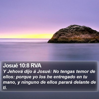 Josué 10:8 RVA Bible Verse Image