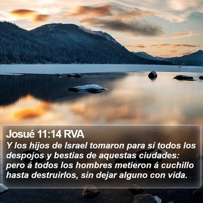 Josué 11:14 RVA Bible Verse Image