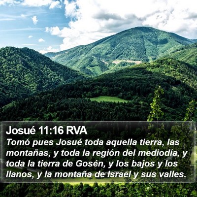 Josué 11:16 RVA Bible Verse Image