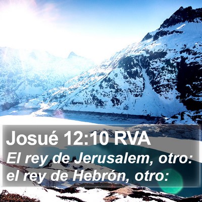 Josué 12:10 RVA Bible Verse Image