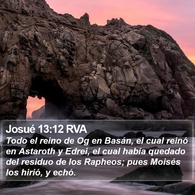 Josué 13:12 RVA Bible Verse Image