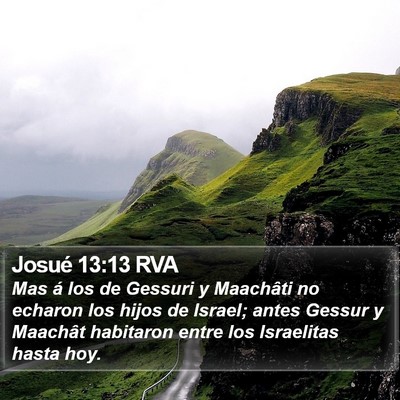 Josué 13:13 RVA Bible Verse Image