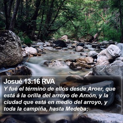 Josué 13:16 RVA Bible Verse Image