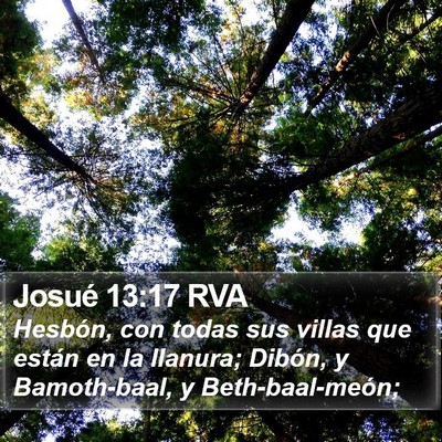 Josué 13:17 RVA Bible Verse Image