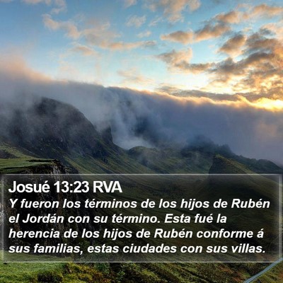 Josué 13:23 RVA Bible Verse Image