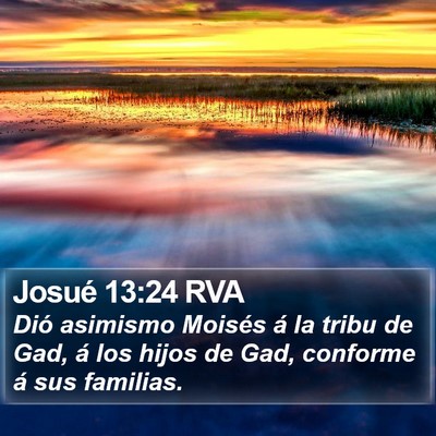 Josué 13:24 RVA Bible Verse Image
