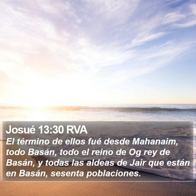 Josué 13:30 RVA Bible Verse Image