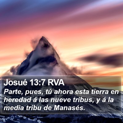 Josué 13:7 RVA Bible Verse Image