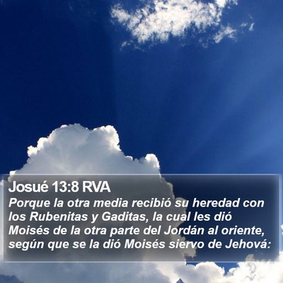 Josué 13:8 RVA Bible Verse Image