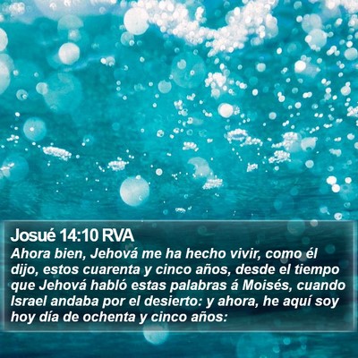 Josué 14:10 RVA Bible Verse Image