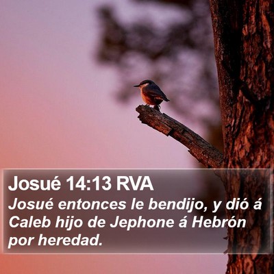 Josué 14:13 RVA Bible Verse Image