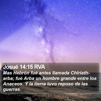 Josué 14:15 RVA Bible Verse Image