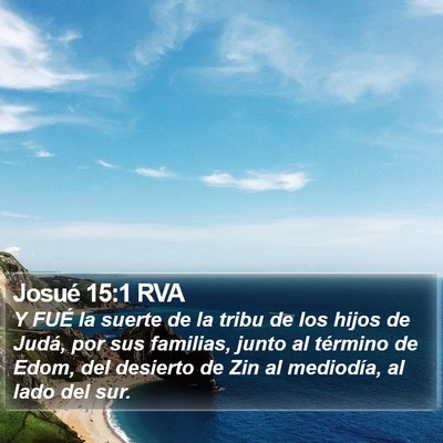 Josué 15:1 RVA Bible Verse Image