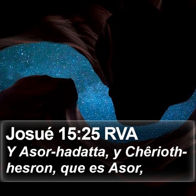 Josué 15:25 RVA Bible Verse Image