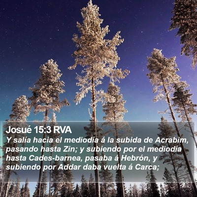 Josué 15:3 RVA Bible Verse Image