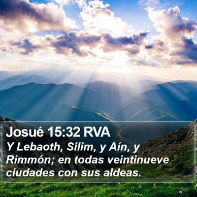 Josué 15:32 RVA Bible Verse Image