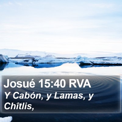 Josué 15:40 RVA Bible Verse Image