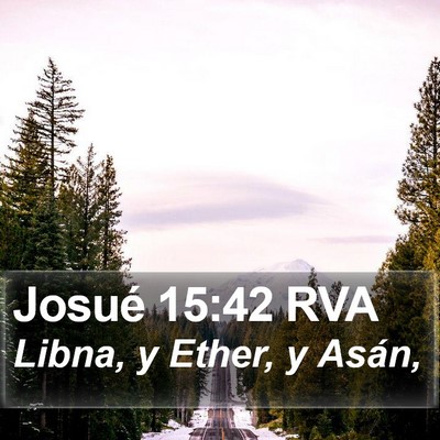 Josué 15:42 RVA Bible Verse Image