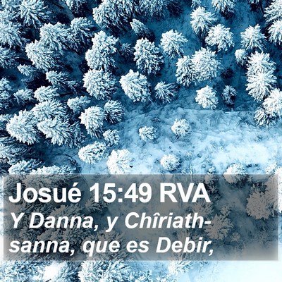 Josué 15:49 RVA Bible Verse Image
