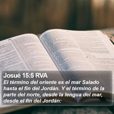 Josué 15:5 RVA Bible Verse Image