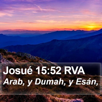 Josué 15:52 RVA Bible Verse Image