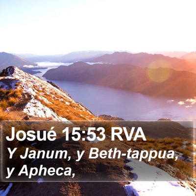 Josué 15:53 RVA Bible Verse Image