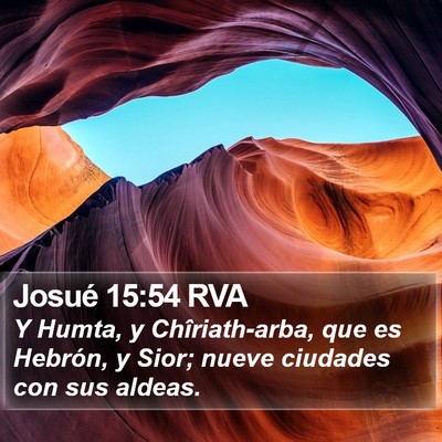 Josué 15:54 RVA Bible Verse Image