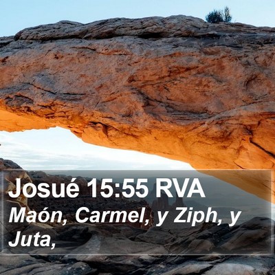 Josué 15:55 RVA Bible Verse Image