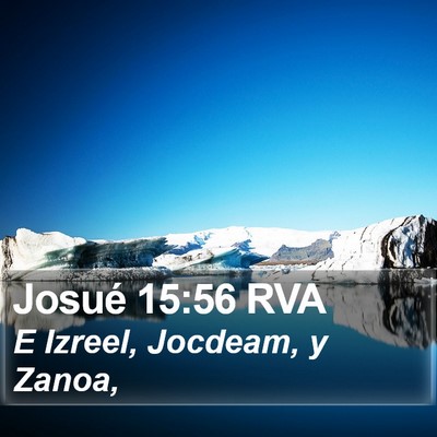 Josué 15:56 RVA Bible Verse Image