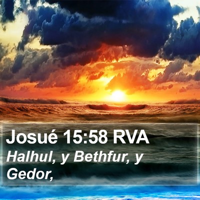 Josué 15:58 RVA Bible Verse Image