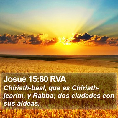 Josué 15:60 RVA Bible Verse Image