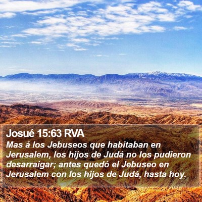 Josué 15:63 RVA Bible Verse Image