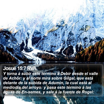 Josué 15:7 RVA Bible Verse Image